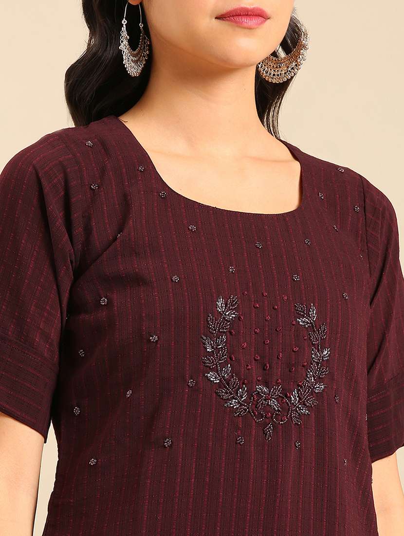 women's straight kurta - 18683087 -  Standard Image - 2