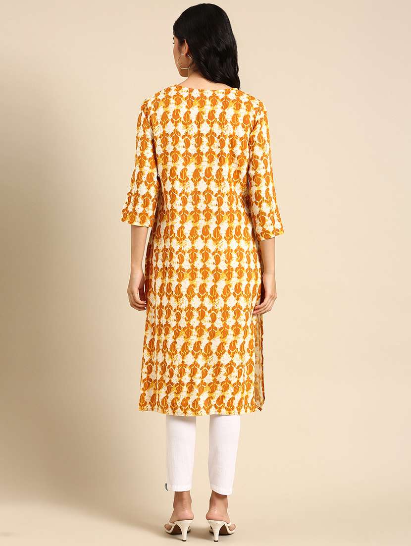 Women's Straight Kurta - 18683102 -  Standard Image - 2