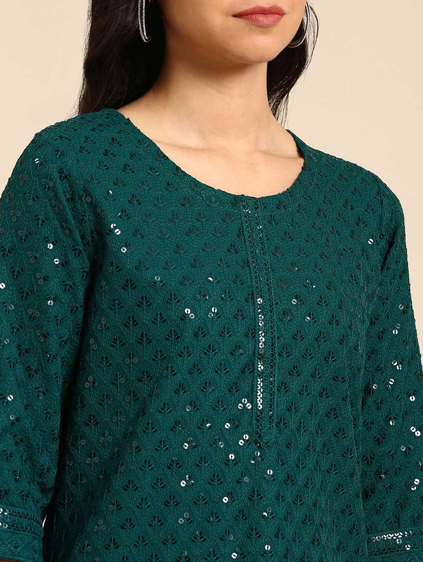 women's straight kurta - 18683115 -  Standard Image - 2
