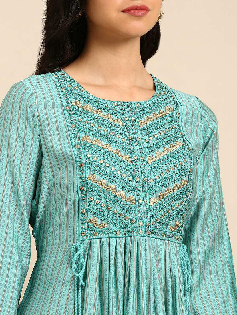 women's straight kurta - 18683137 - Standard Image - 2