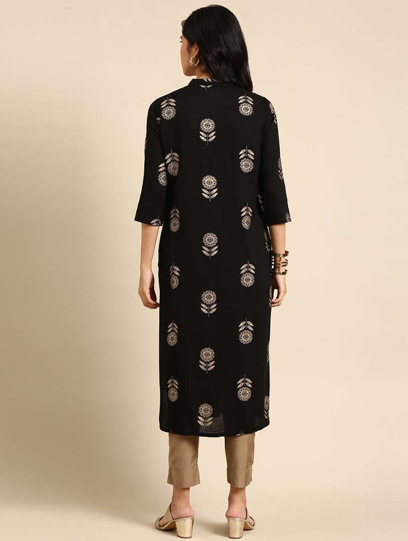 women's straight kurta - 18683168 -  Standard Image - 2