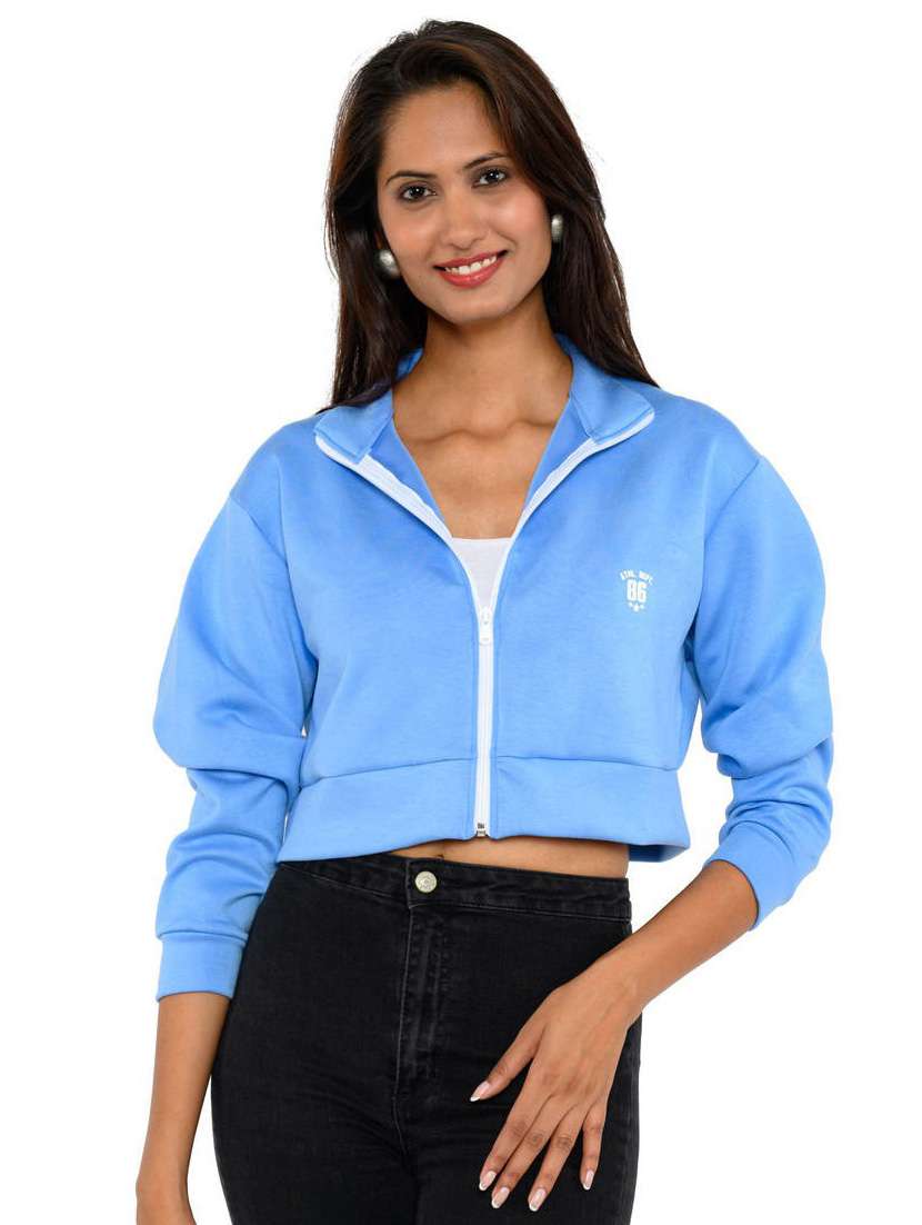 blue viscose summer jacket