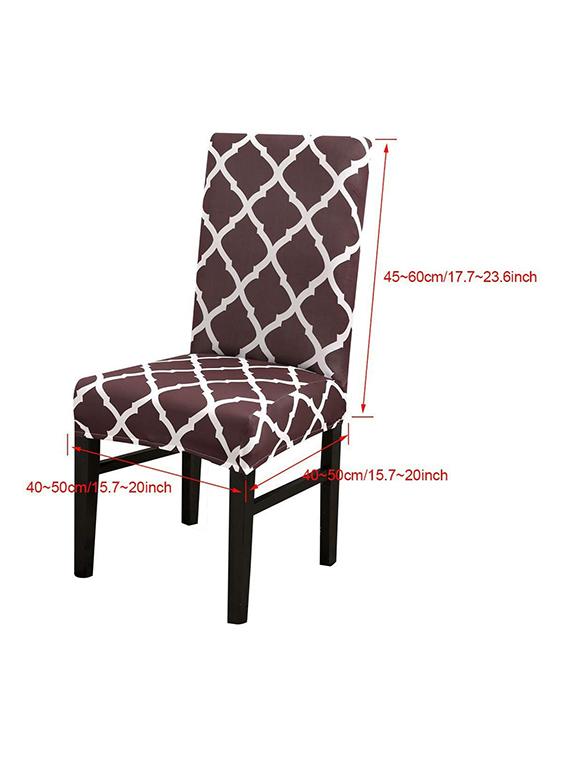 elastic chair cover stretch removable washable short dining chair cover protector seat slipcover -set of 1 - 18684755 - Standard Image - 2