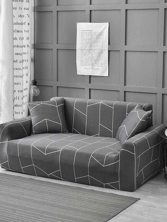 printed sofa cover