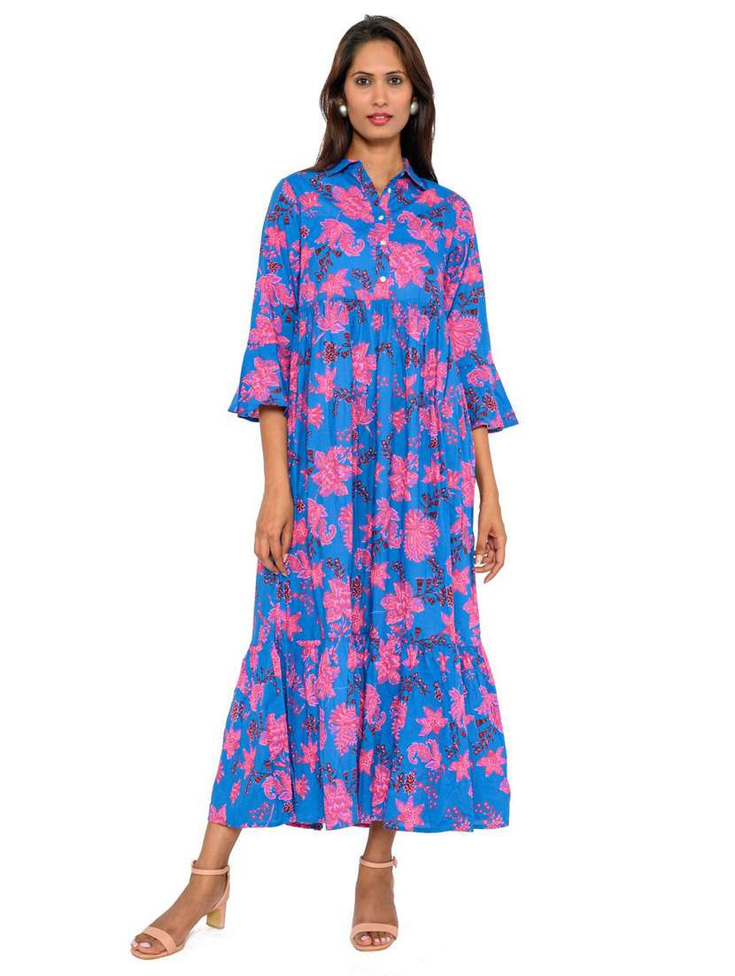 women's fit & flare floral dress - 18685139 - Zoom Image - 0