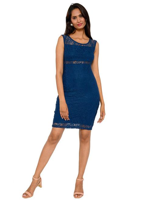 women's bodycon self design dress - 18685152 - Standard Image - 0
