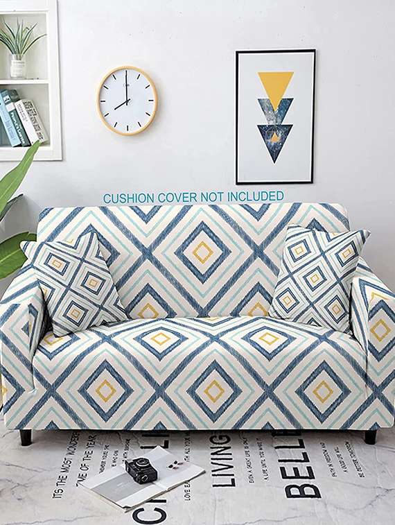 printed sofa cover