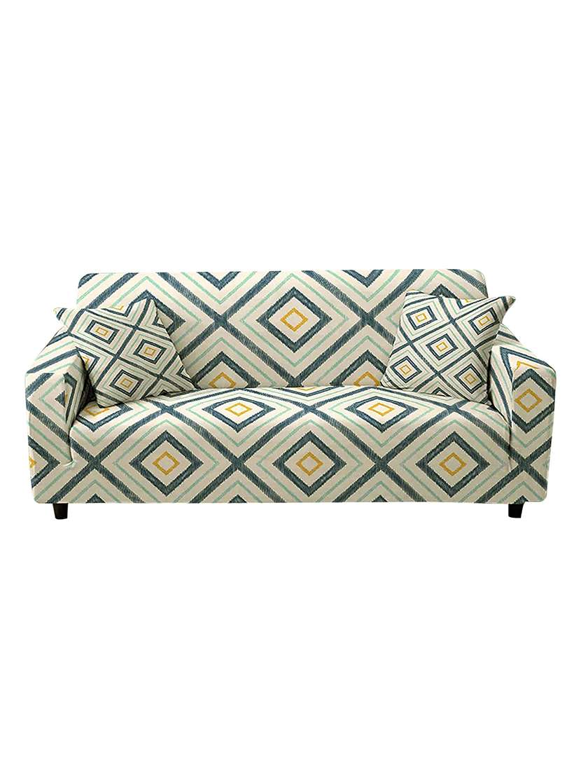 printed sofa cover