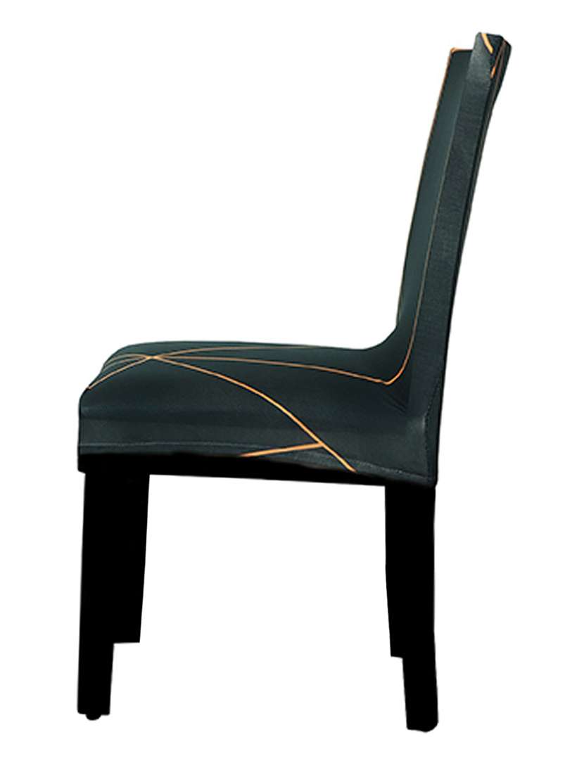 polyester elastic stretch removable washable short dining chair - set of 4 - 18685716 -  Standard Image - 2