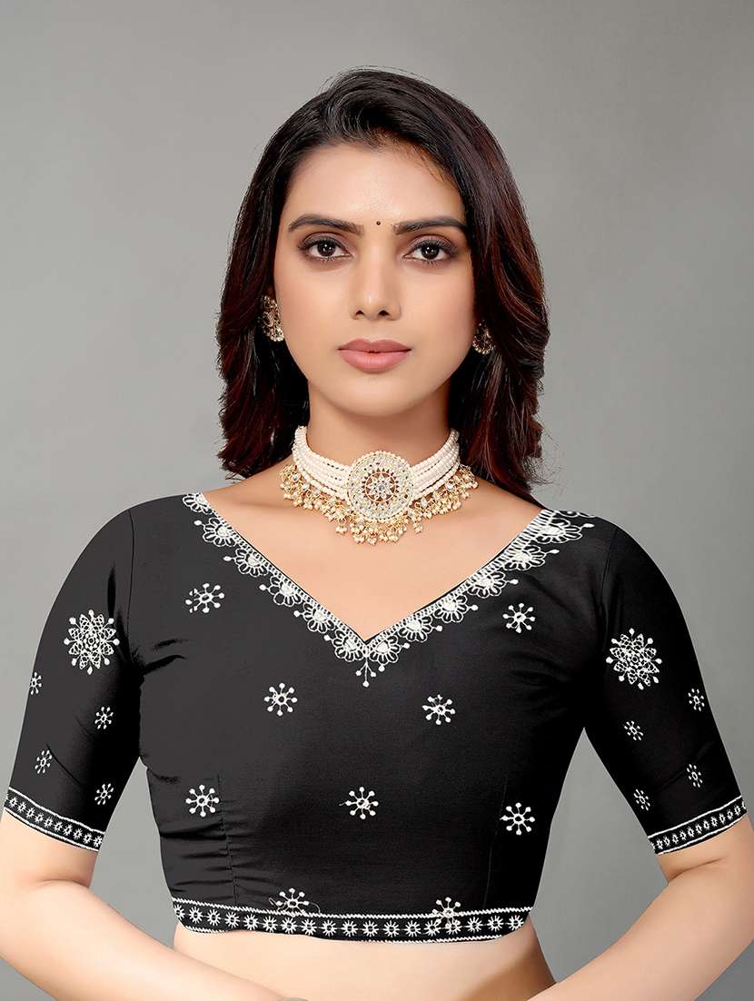 lakhnavi chikankari thread work georgette saree - 18685818 -  Standard Image - 2