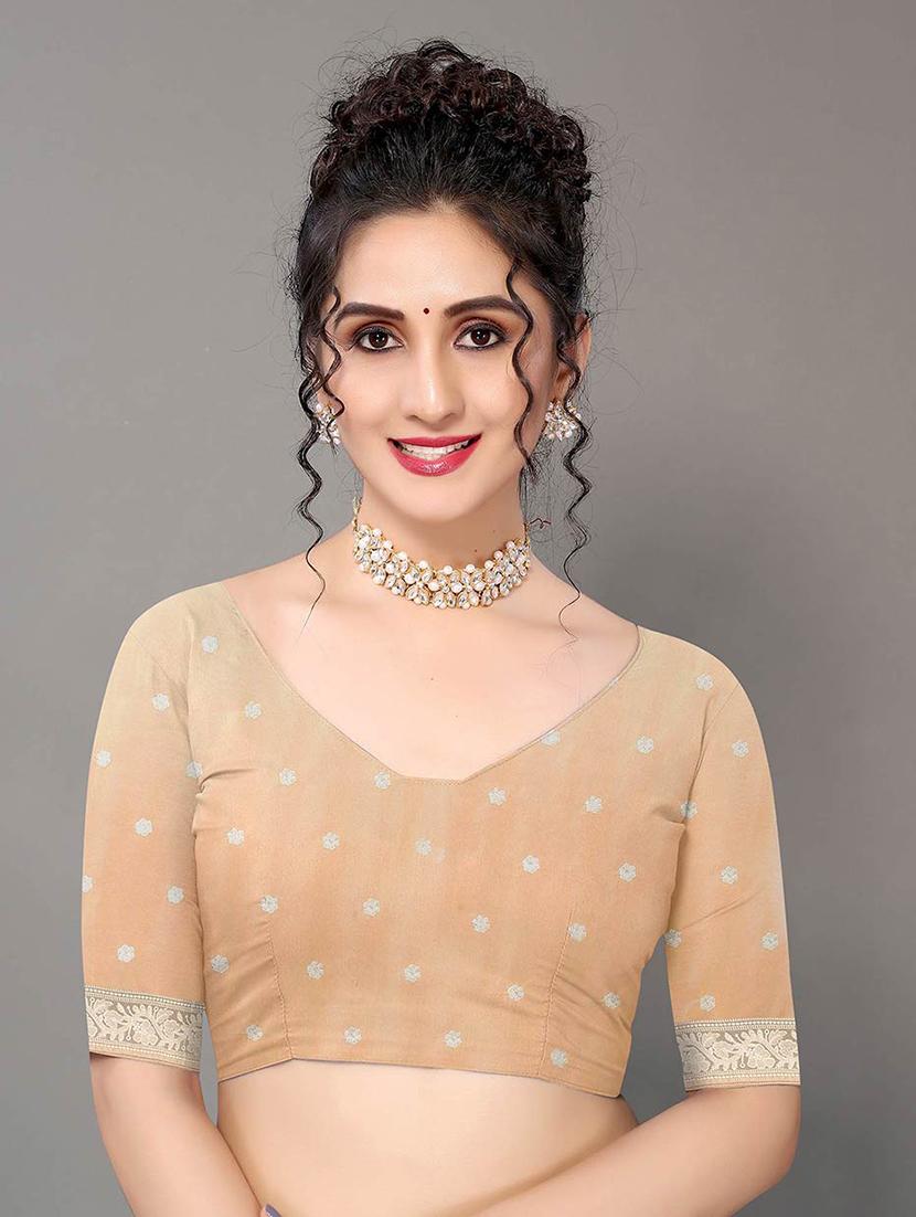 women's embroidered saree with blouse - 18685822 - Standard Image - 2