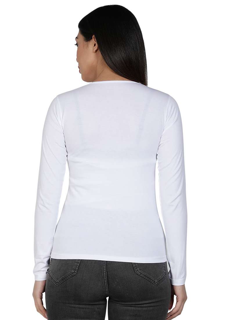 women's plain v neck t-shirt - 18686551 - Standard Image - 2