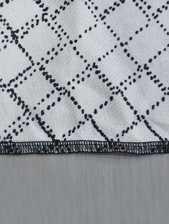 r home tablecloth 6 - 10 seater, large dining table, heavy eco printed blue beige cotton fabric, - 18686861 -  Standard Image - 2