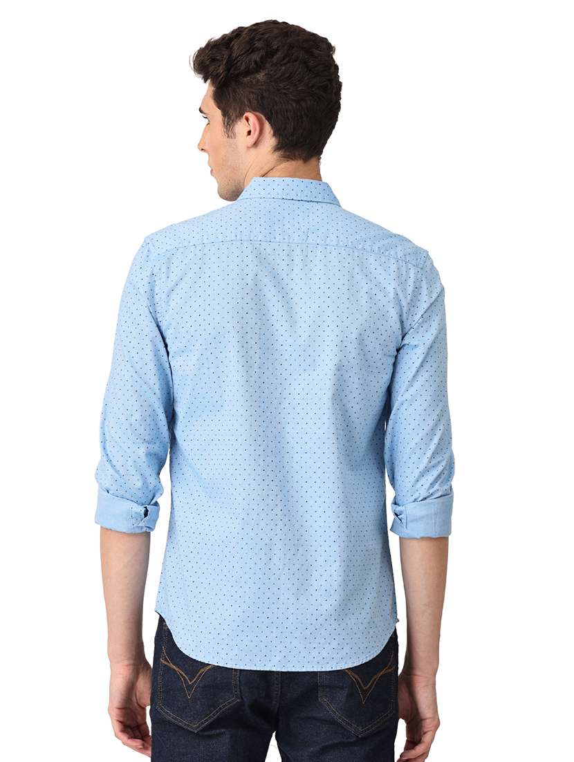 mens micro print casual shirt - 18686941 -  Standard Image - 2