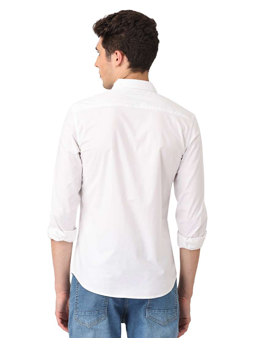mens solid casual shirt - 18686947 - Standard Image - 2