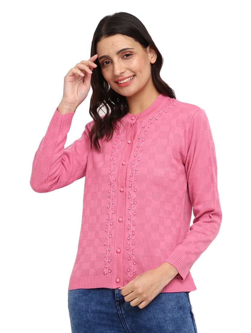 button up wool cardigan