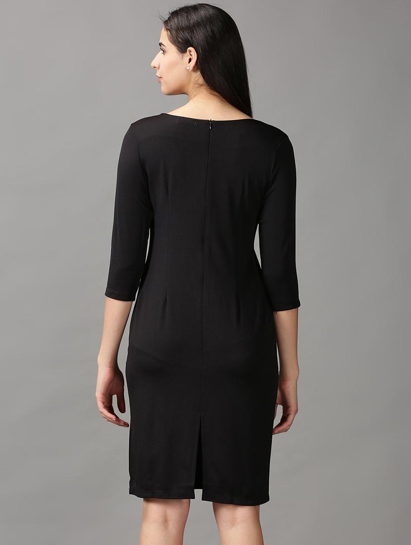 women's shift solid dress - 18688442 - Standard Image - 2