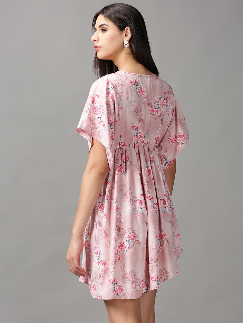 women's asymmetric floral dress - 18688465 - Standard Image - 2