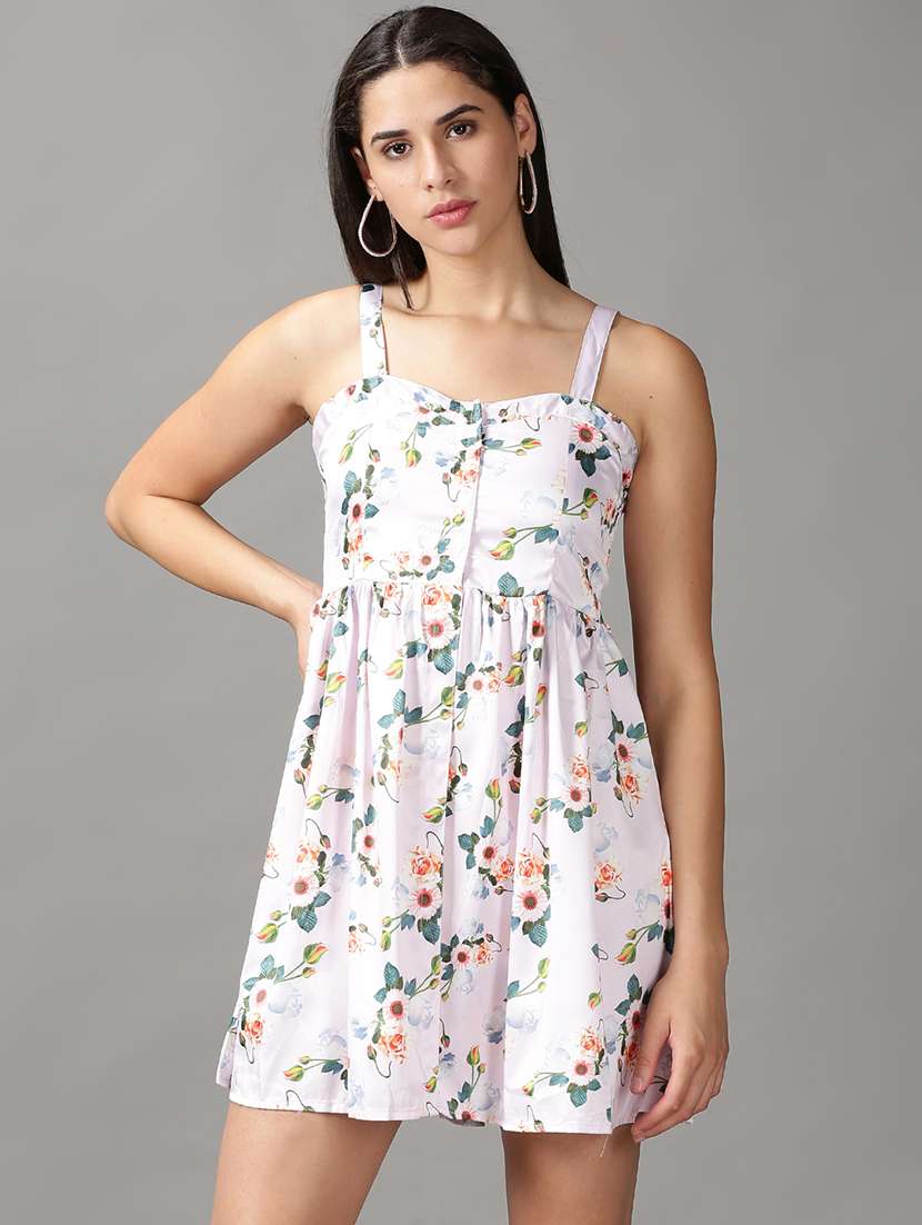 women's fit & flare floral dress