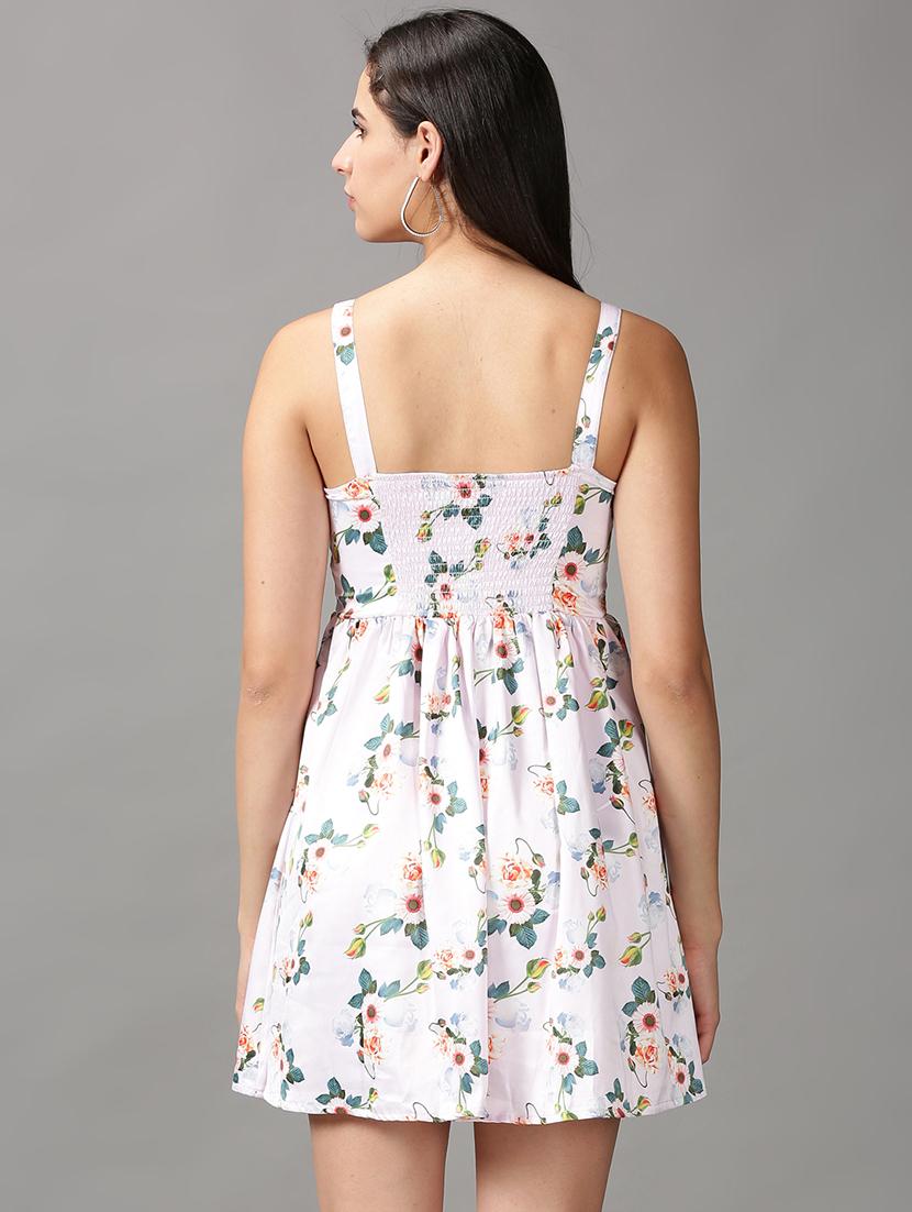 women's fit & flare floral dress - 18688472 - Standard Image - 2