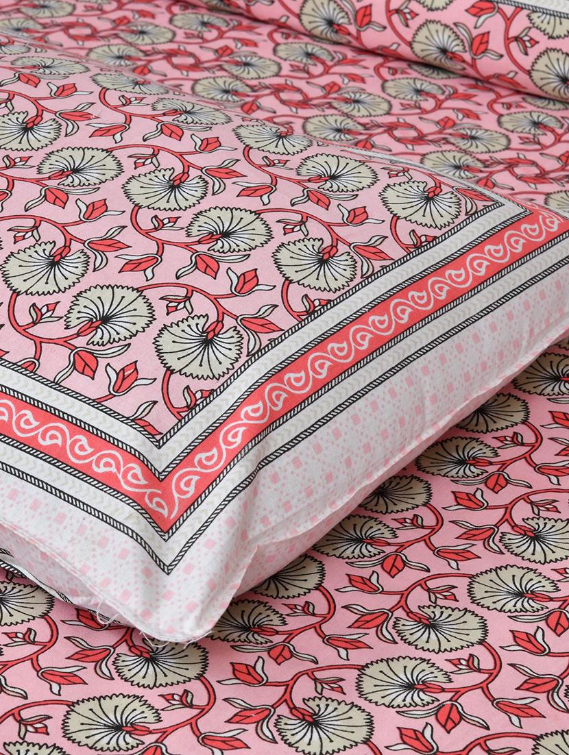uniqchoice printed double bed sheet with 2 pillow cover - 18688491 - Standard Image - 2
