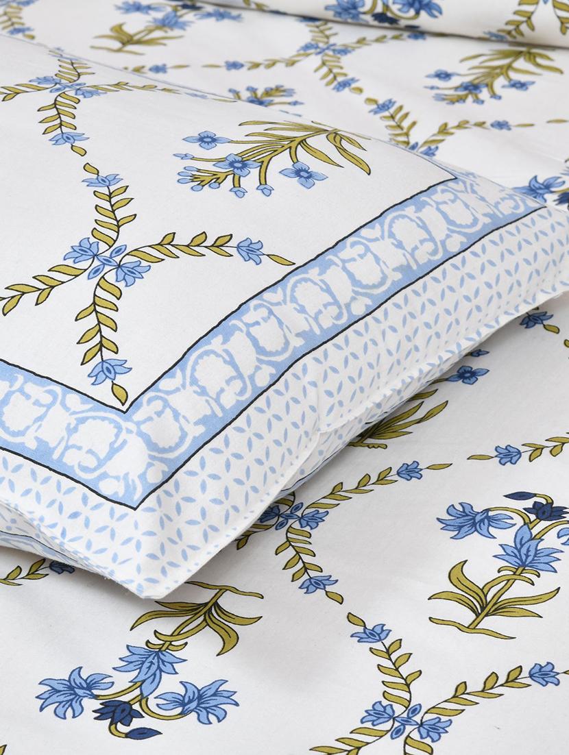 uniqchoice printed double bed sheet with 2 pillow cover - 18688521 - Standard Image - 2
