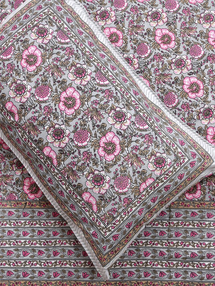 uniqchoice printed double bed sheet with 2 pillow cover - 18688524 - Standard Image - 2