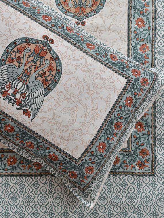 uniqchoice printed double bed sheet with 2 pillow cover - 18688556 - Standard Image - 2