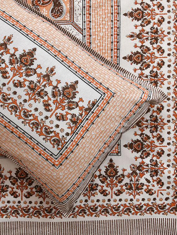uniqchoice printed double bed sheet with 2 pillow cover - 18688560 - Standard Image - 2