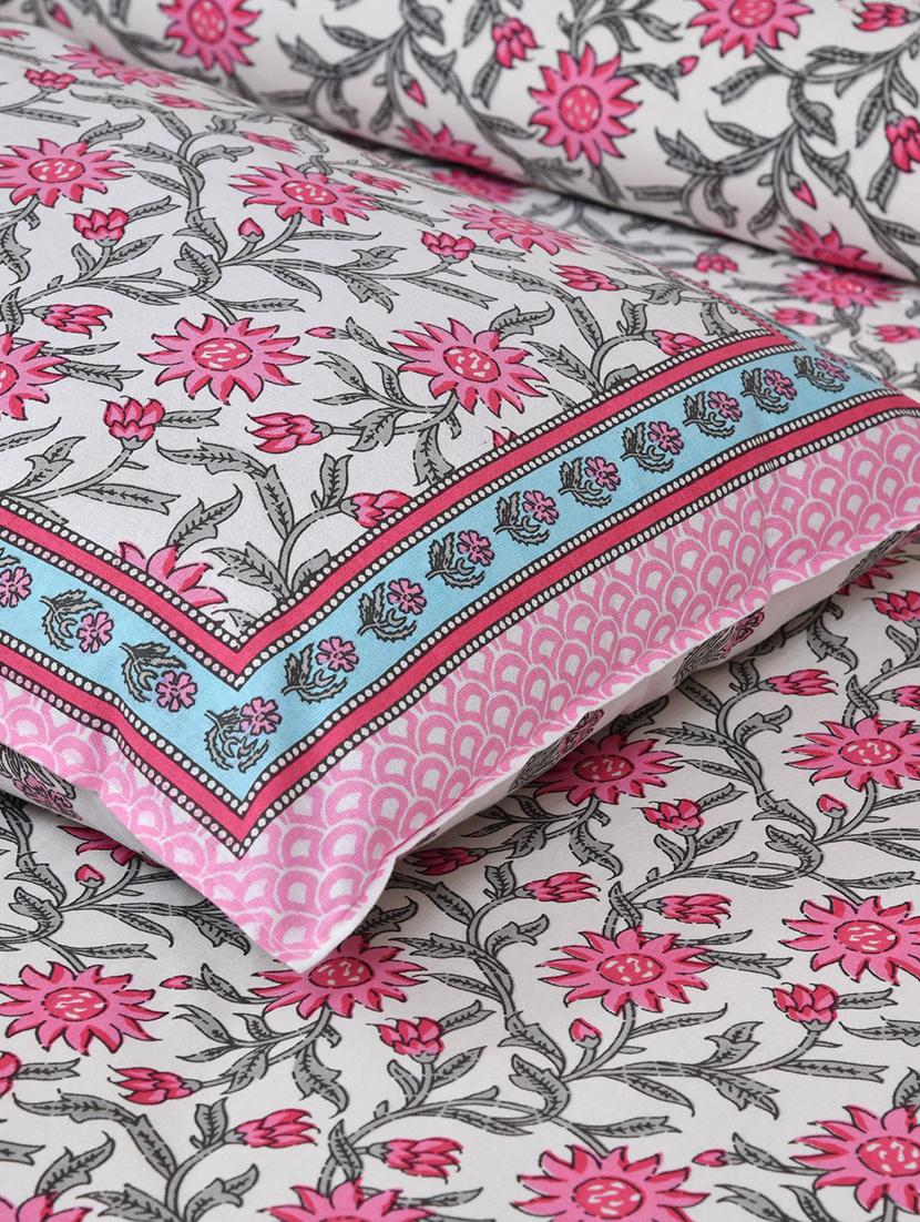 uniqchoice printed double bed sheet with 2 pillow cover - 18688583 - Standard Image - 2