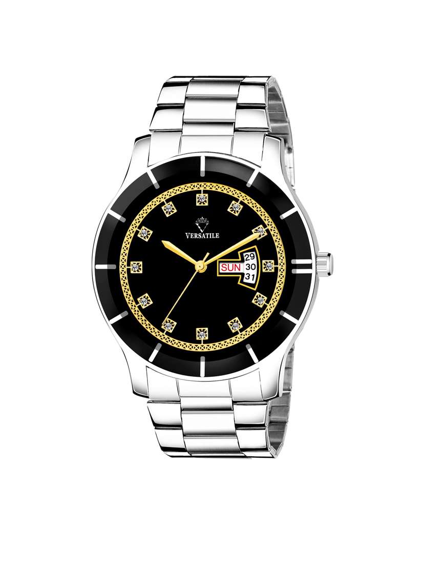 royal black paul series day & date functional watch for men's
