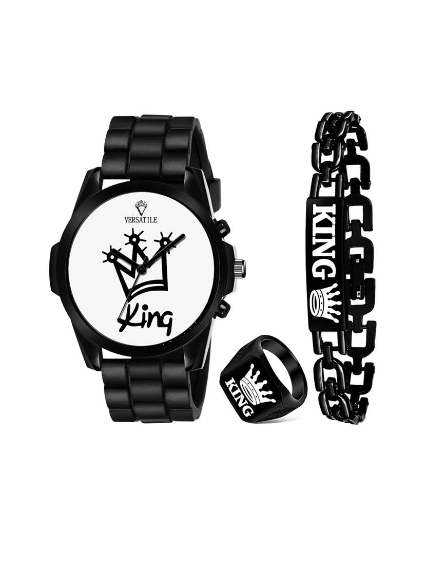 men's analog watch combo