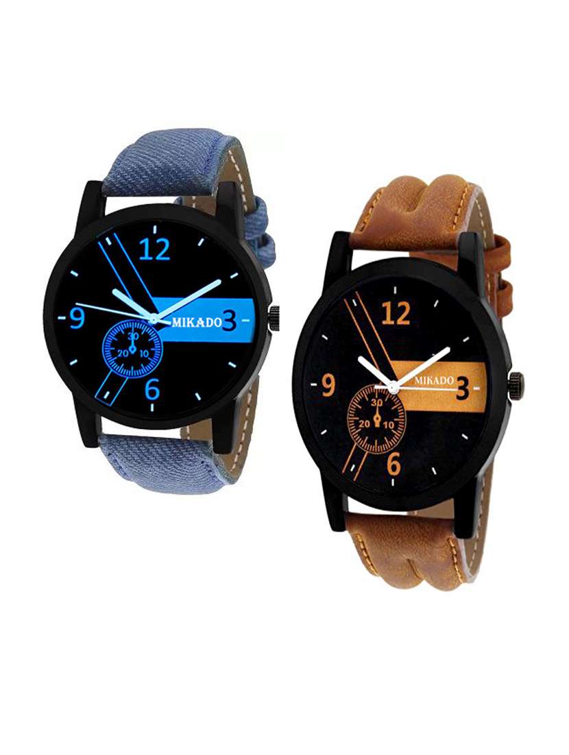 men's analog watch combo
