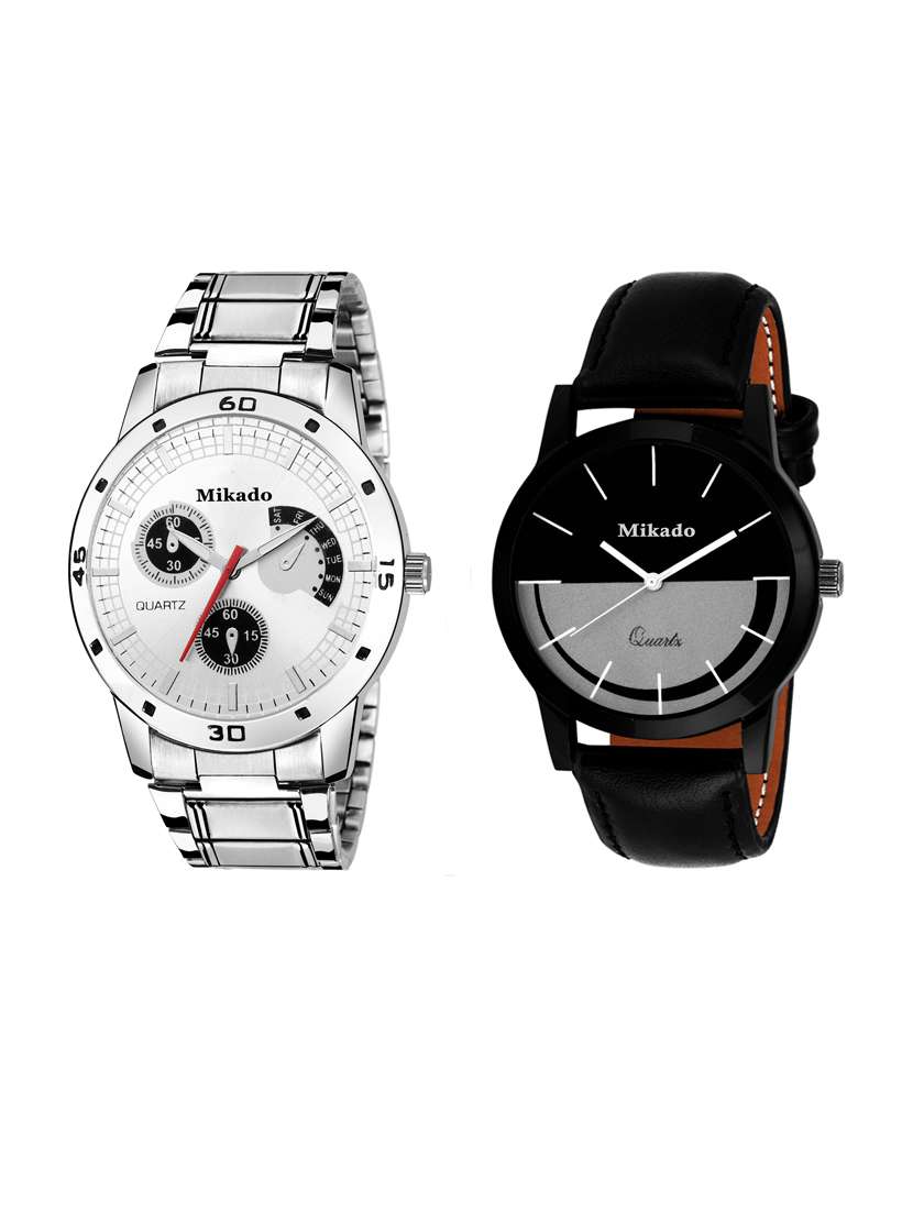 men's analog watch combo