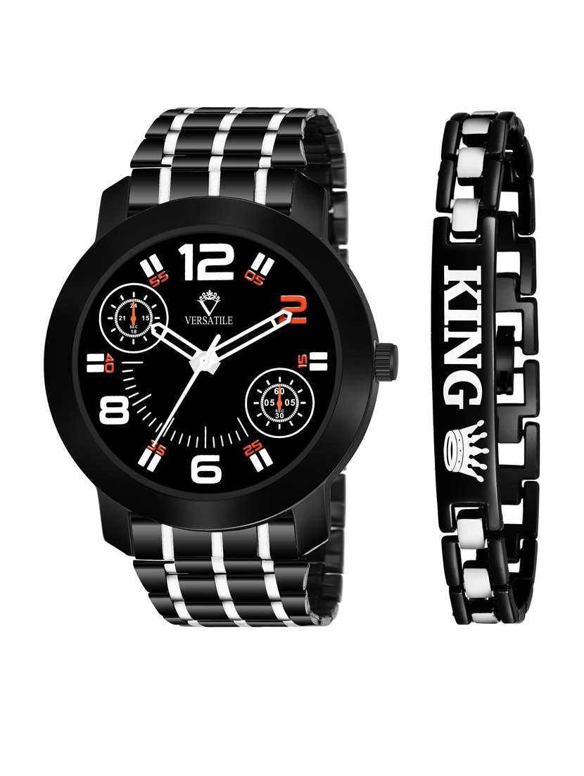 men's analog watch combo