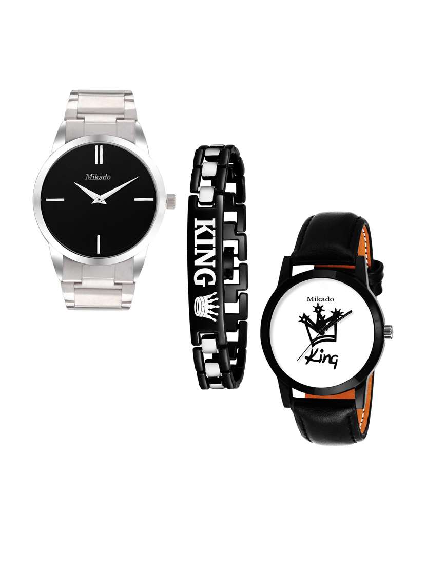 men's analog watch combo
