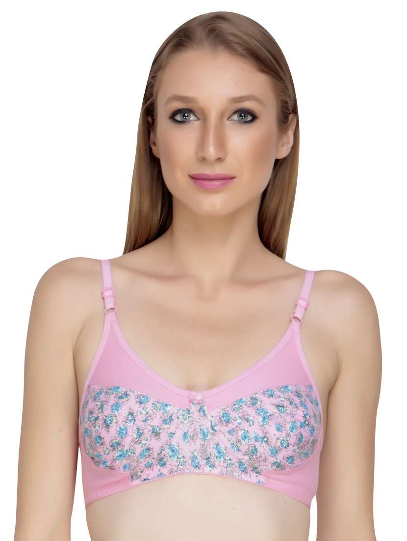 lightly padded printed bra 