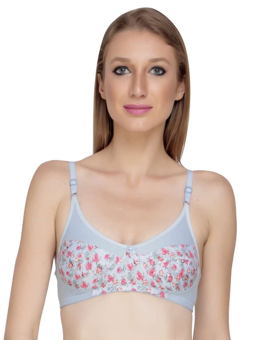 lightly padded printed bra 