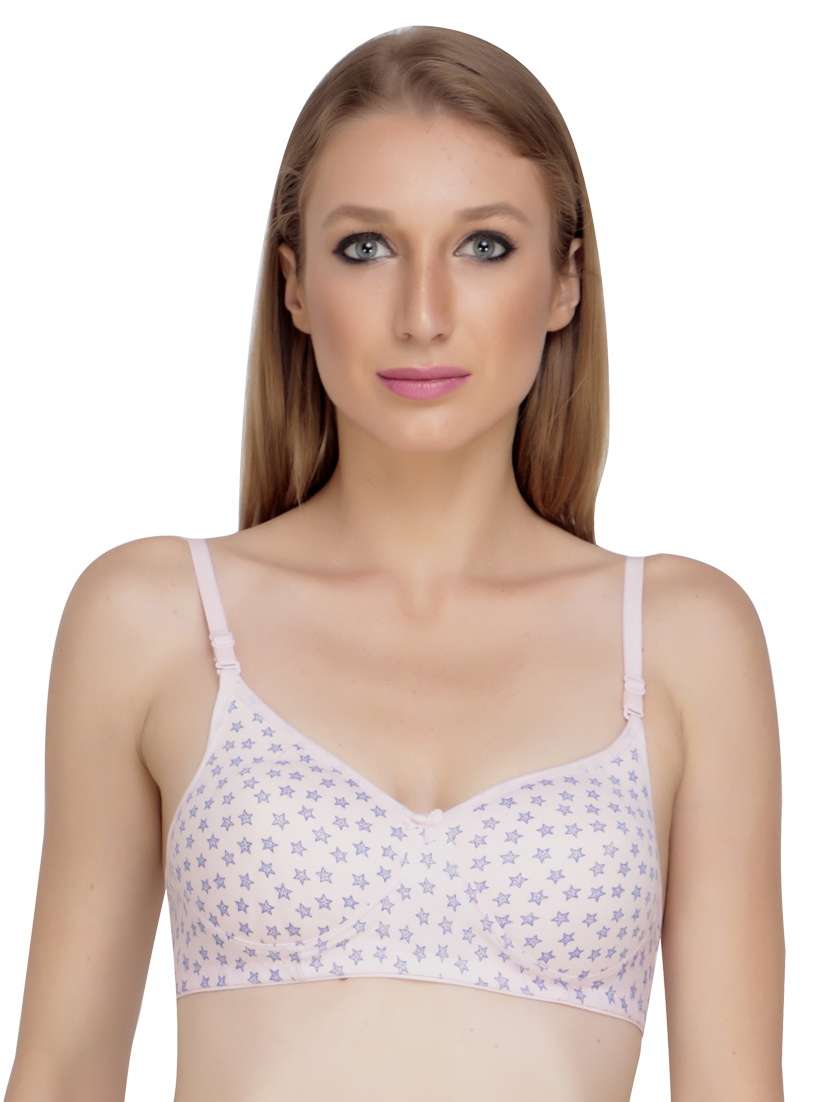 lightly padded printed t-shirt bra 