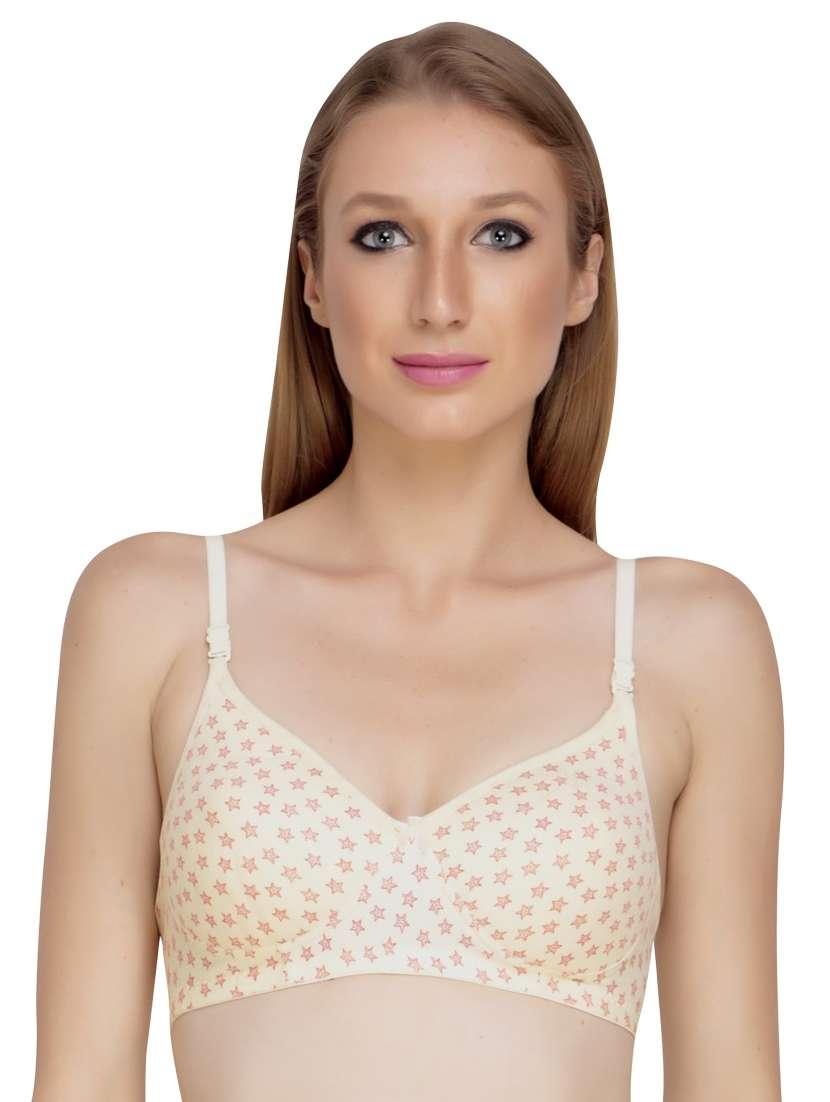 lightly padded printed t-shirt bra 