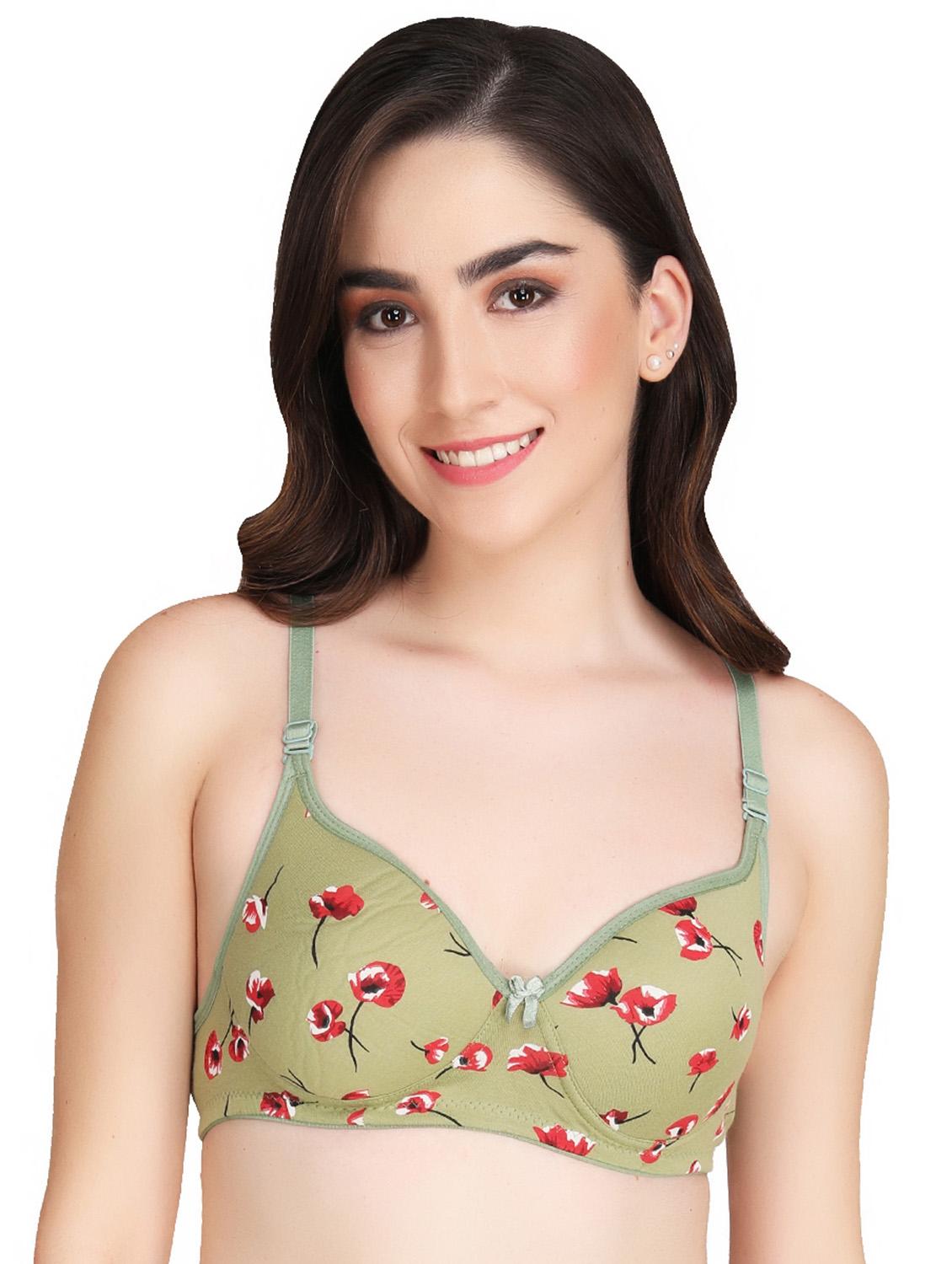 lightly padded printed t-shirt bra - 18691507 - Zoom Image - 0