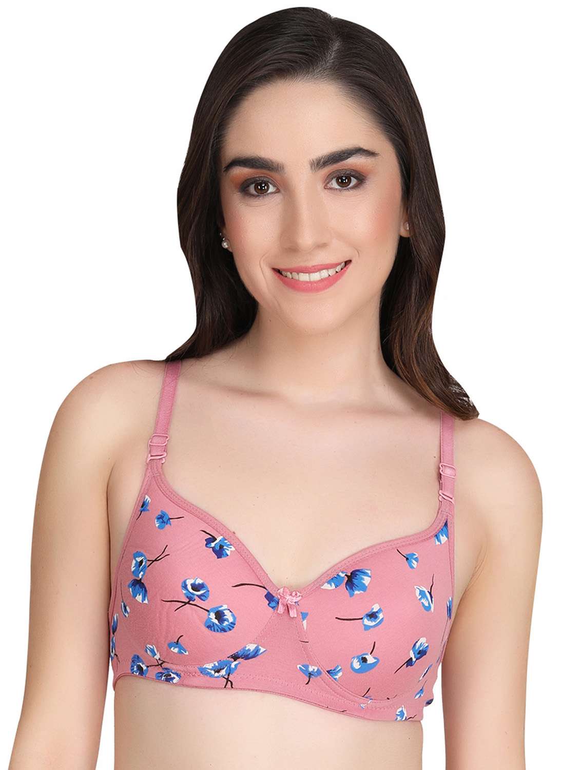 lightly padded printed t-shirt bra 