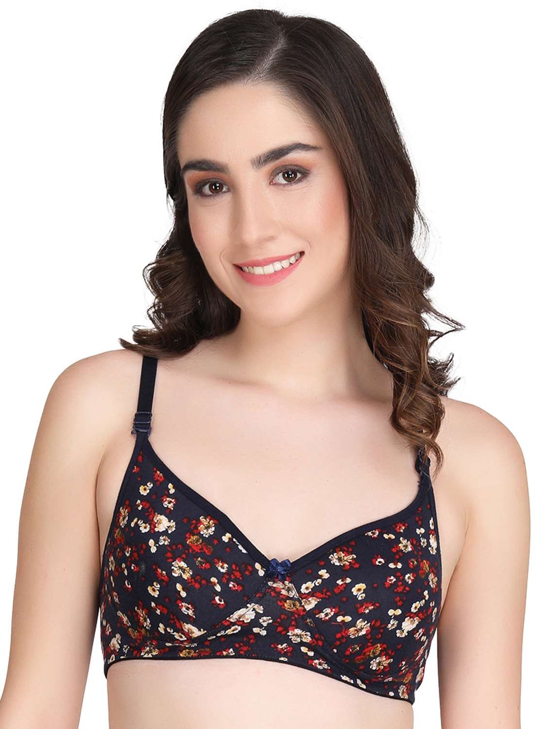 lightly padded printed t-shirt bra 