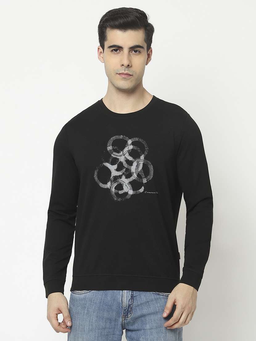 mens chest print sweatshirt