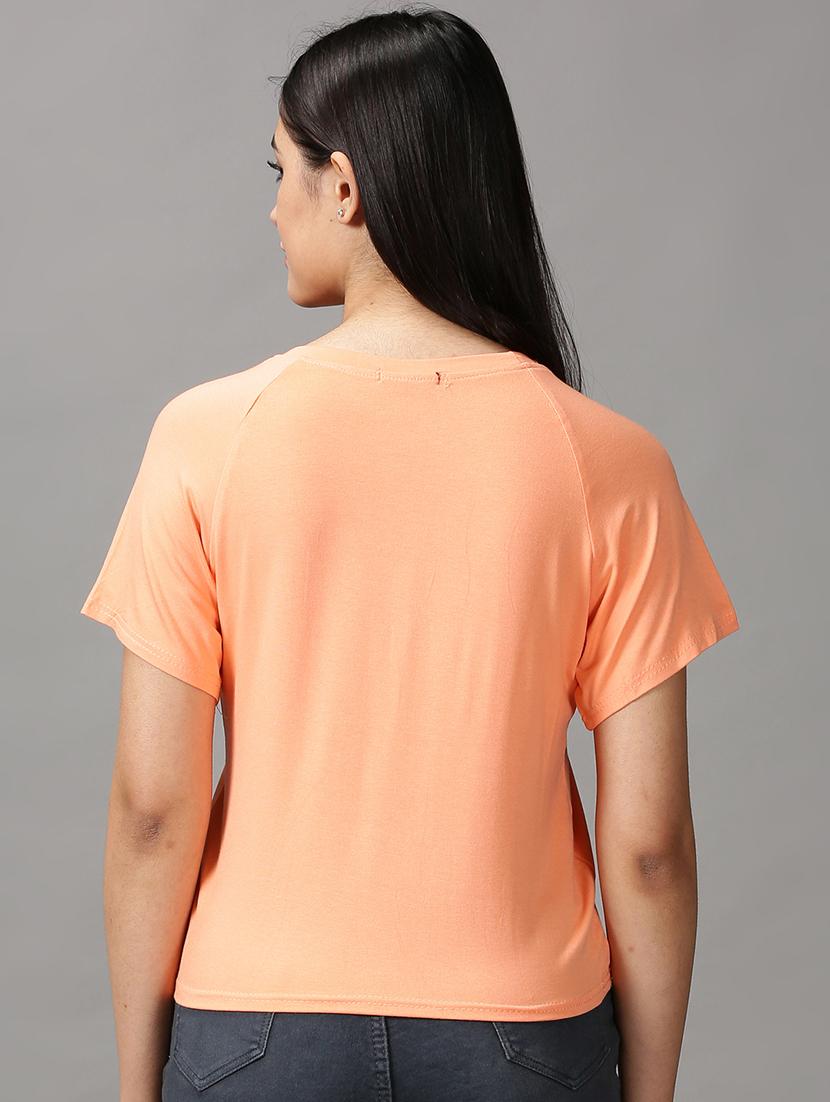 women's straight round neck top - 18692255 - Standard Image - 2