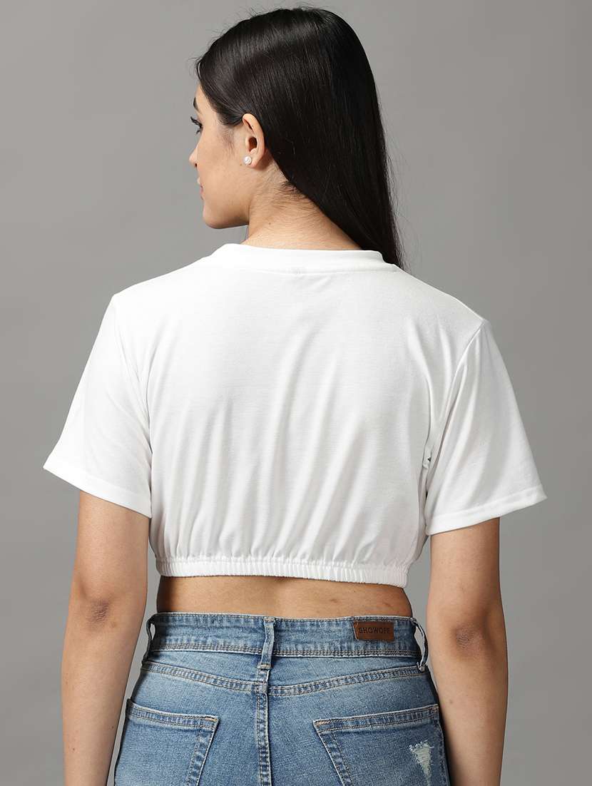 women's plain crew neck t-shirt - 18692260 -  Standard Image - 2