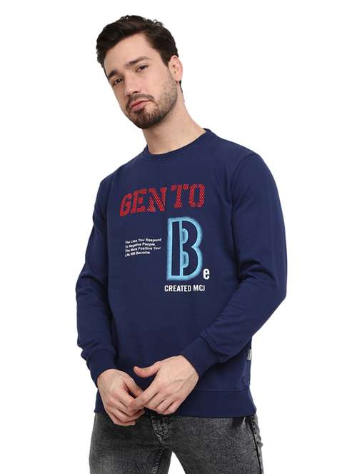 mens front print sweatshirt - 18692302 -  Standard Image - 0