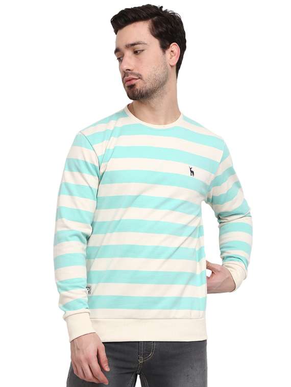 mens striped sweatshirt