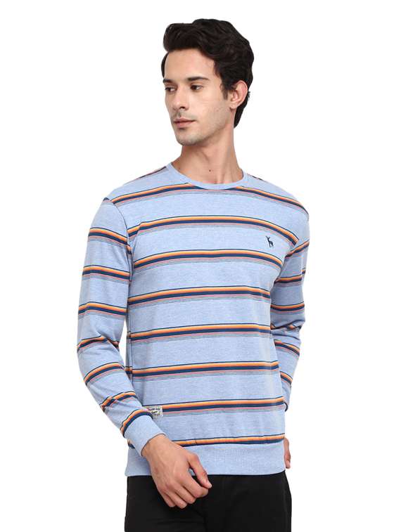 mens striped sweatshirt