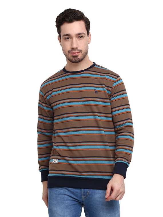 mens striped sweatshirt